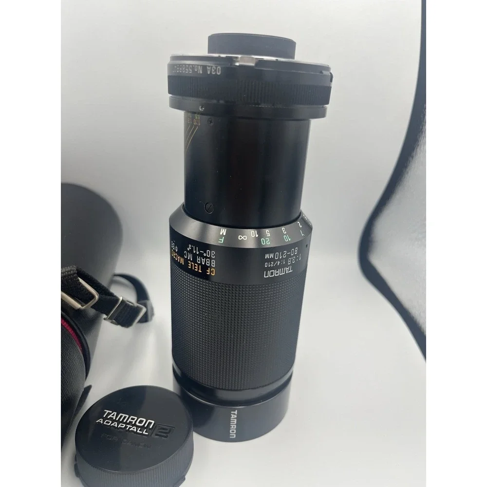 Tamron 2x Lens 80-210 mm F/3.8-4 Tele- With case- PARTS Please Read